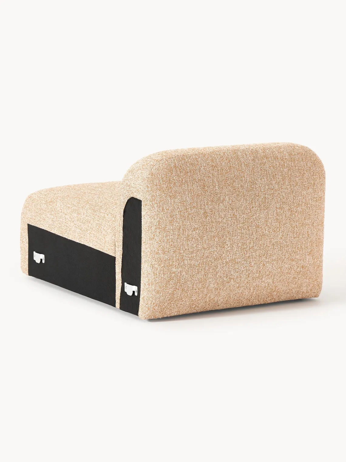 Sofás>Westwing Collection Módulo central en tejido bouclé Wolke Bouclé naranja