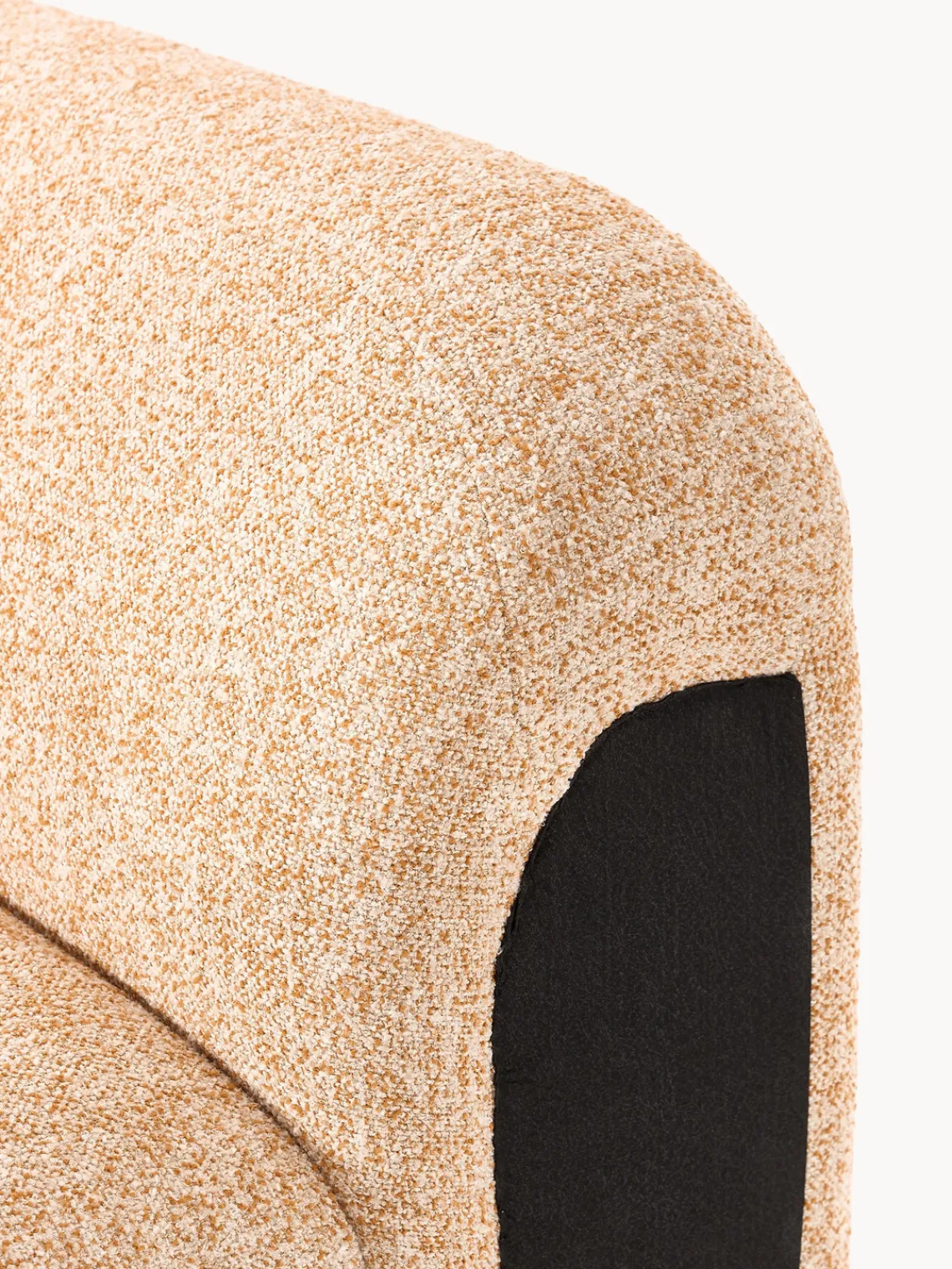 Sofás>Westwing Collection Módulo central en tejido bouclé Wolke Bouclé naranja