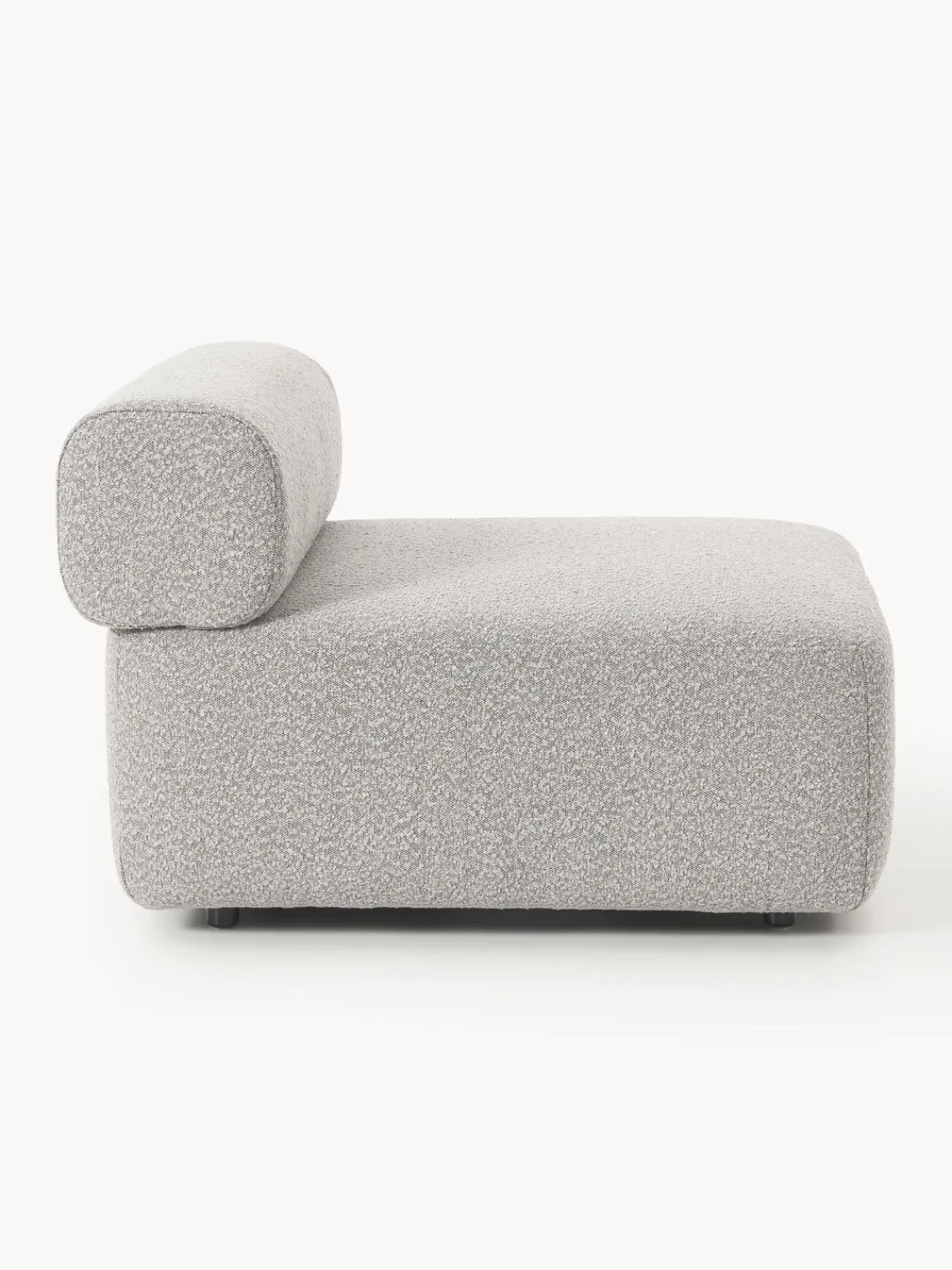 Sofás>Westwing Collection Módulo central en tejido bouclé Anton Bouclé taupe