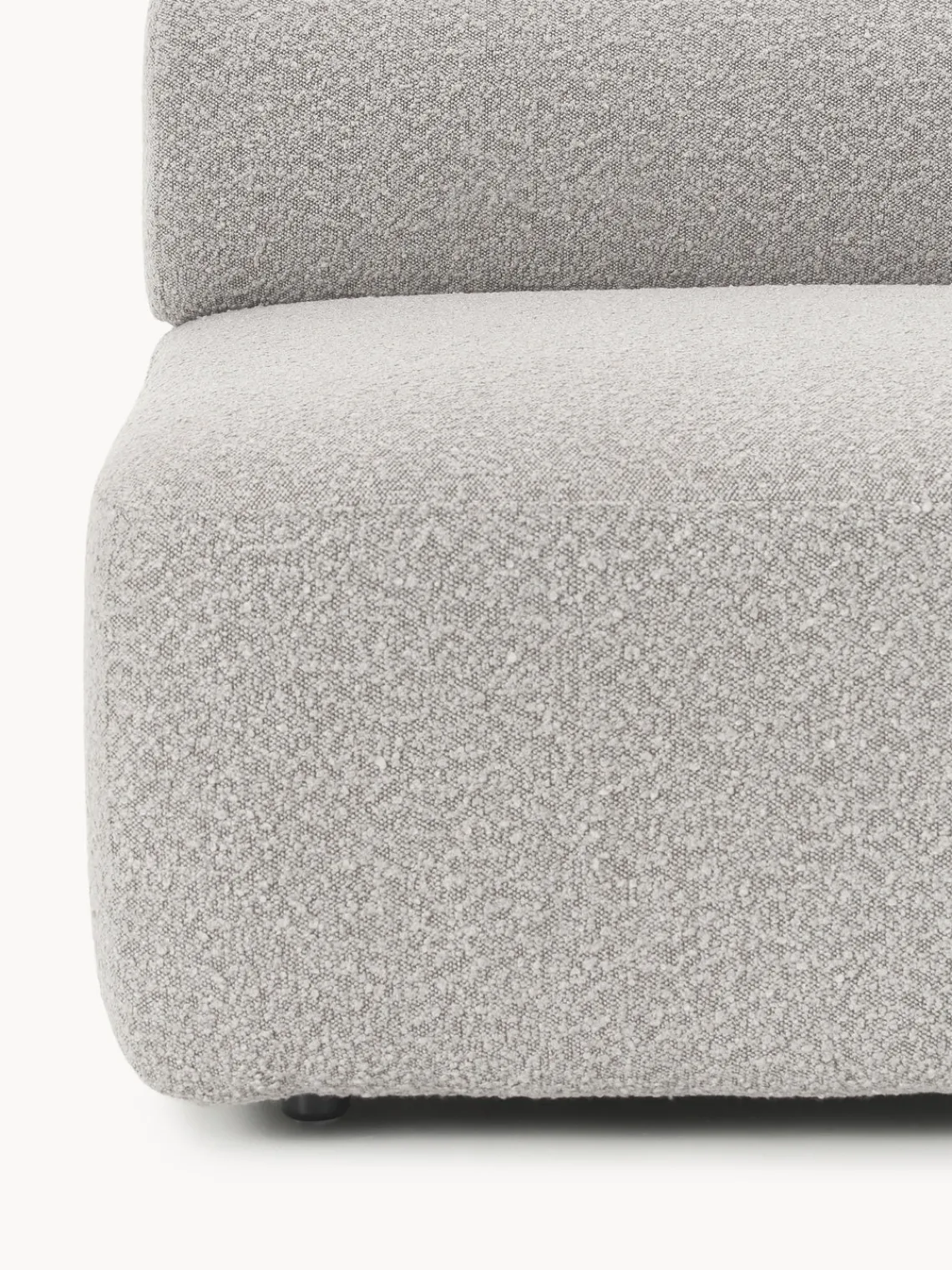 Sofás>Westwing Collection Módulo central en tejido bouclé Anton Bouclé taupe