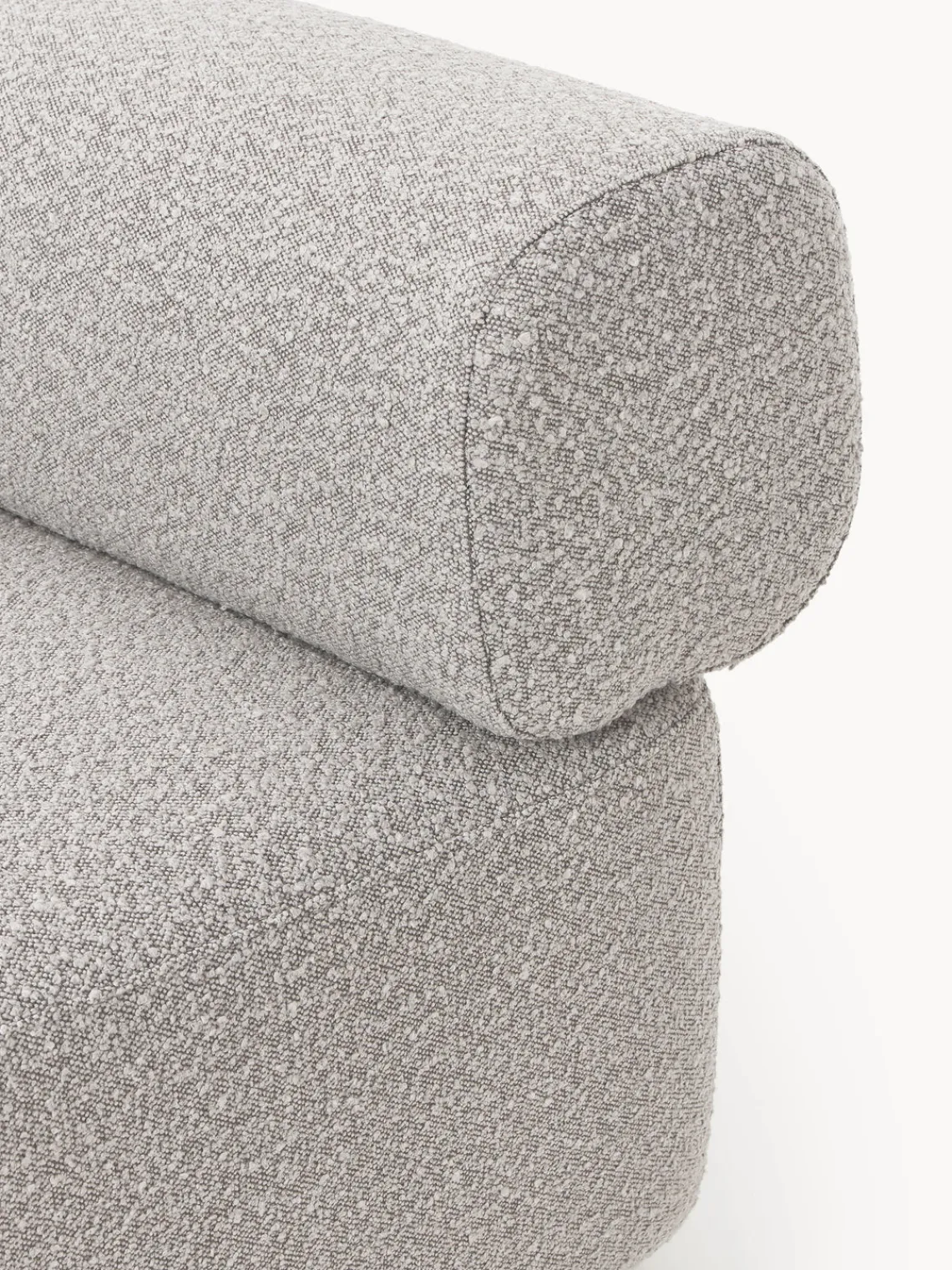 Sofás>Westwing Collection Módulo central en tejido bouclé Anton Bouclé taupe