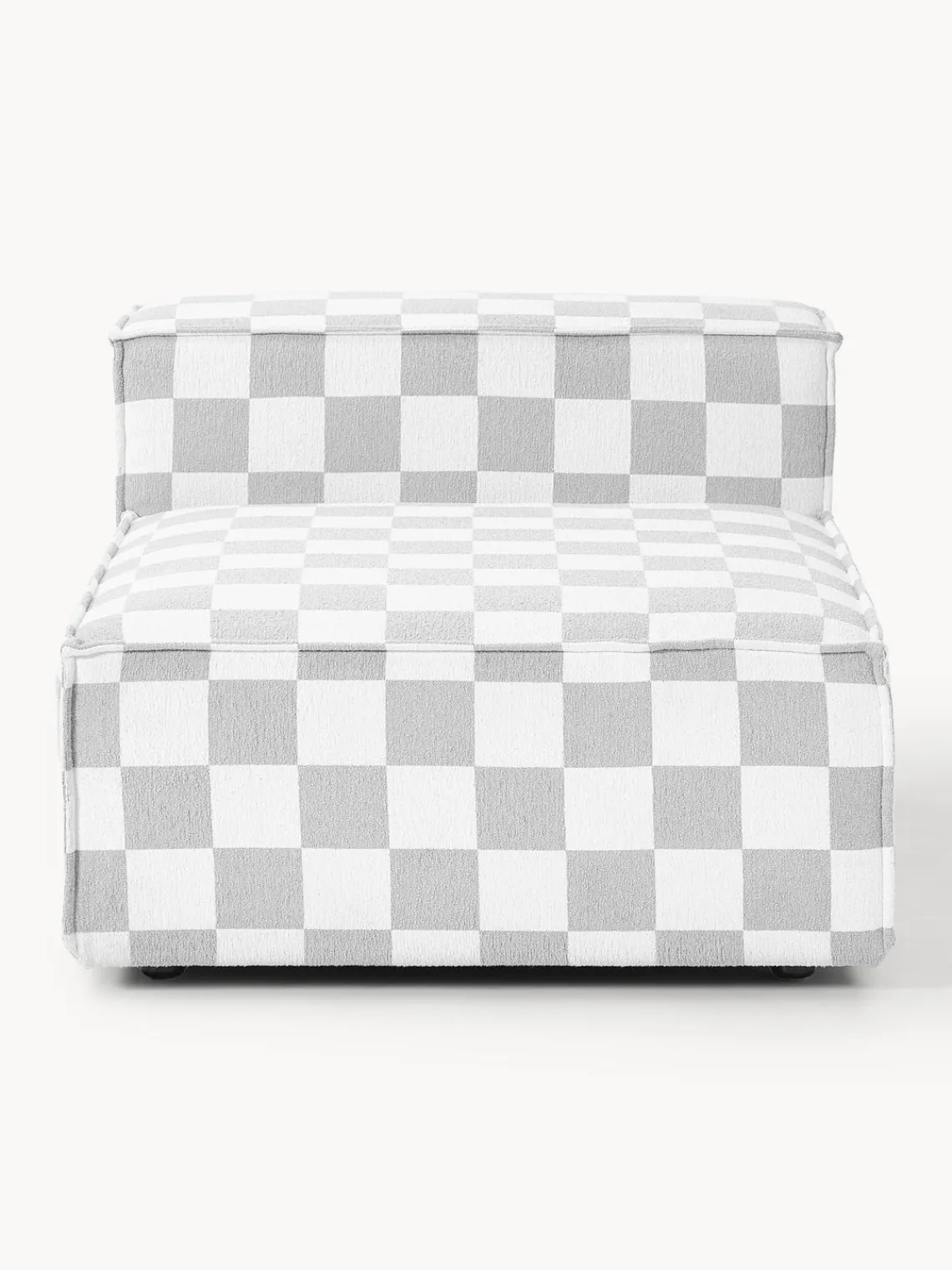 Outlet Módulo central en tejido bouclé Lennon, diseño Crosby Studios Sofás