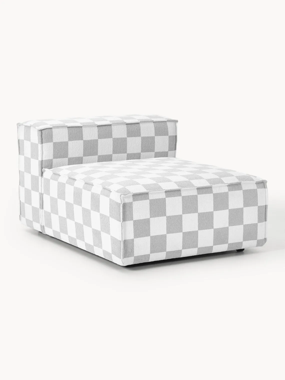 Outlet Módulo central en tejido bouclé Lennon, diseño Crosby Studios Sofás