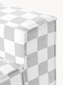 Outlet Módulo central en tejido bouclé Lennon, diseño Crosby Studios Sofás