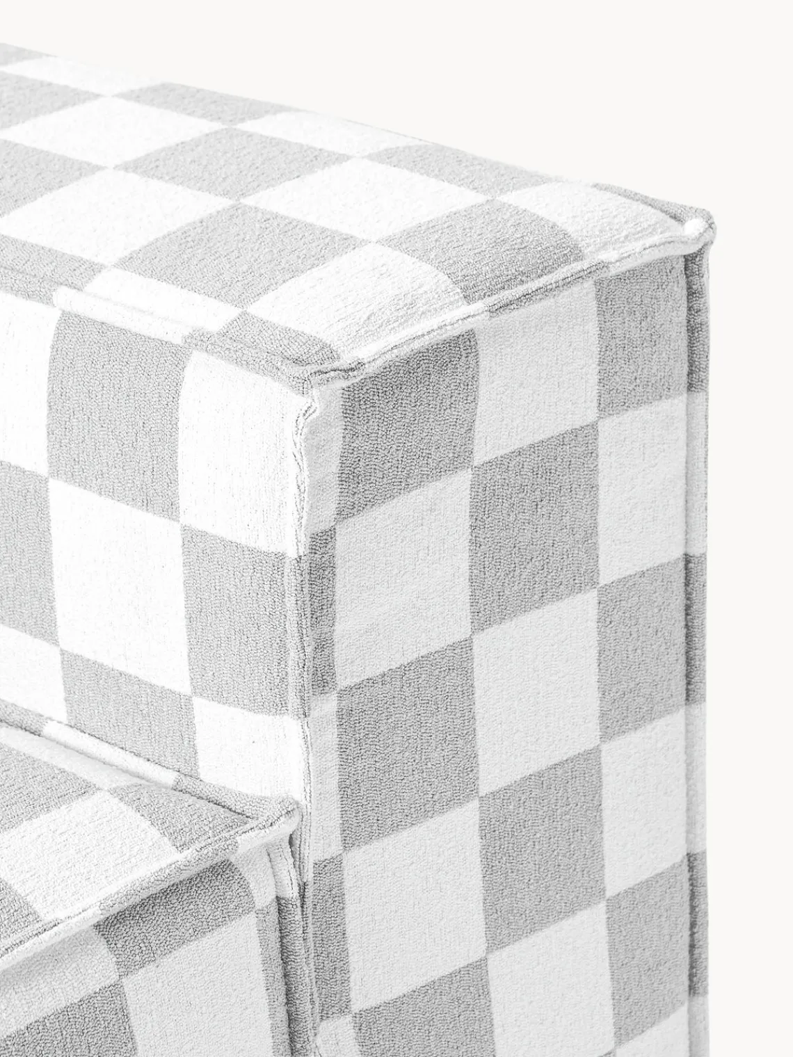 Outlet Módulo central en tejido bouclé Lennon, diseño Crosby Studios Sofás