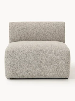 Sofás>Westwing Collection Módulo central en tejido bouclé Sofia Bouclé jaspeado, beige