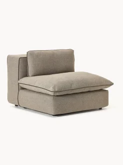 Sofás>Westwing Collection Módulo central Felix Tejido grueso greige