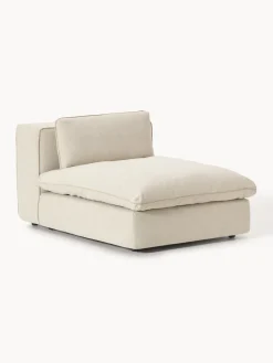 Sofás>Westwing Collection Módulo central grande Felix Tejido grueso beige claro