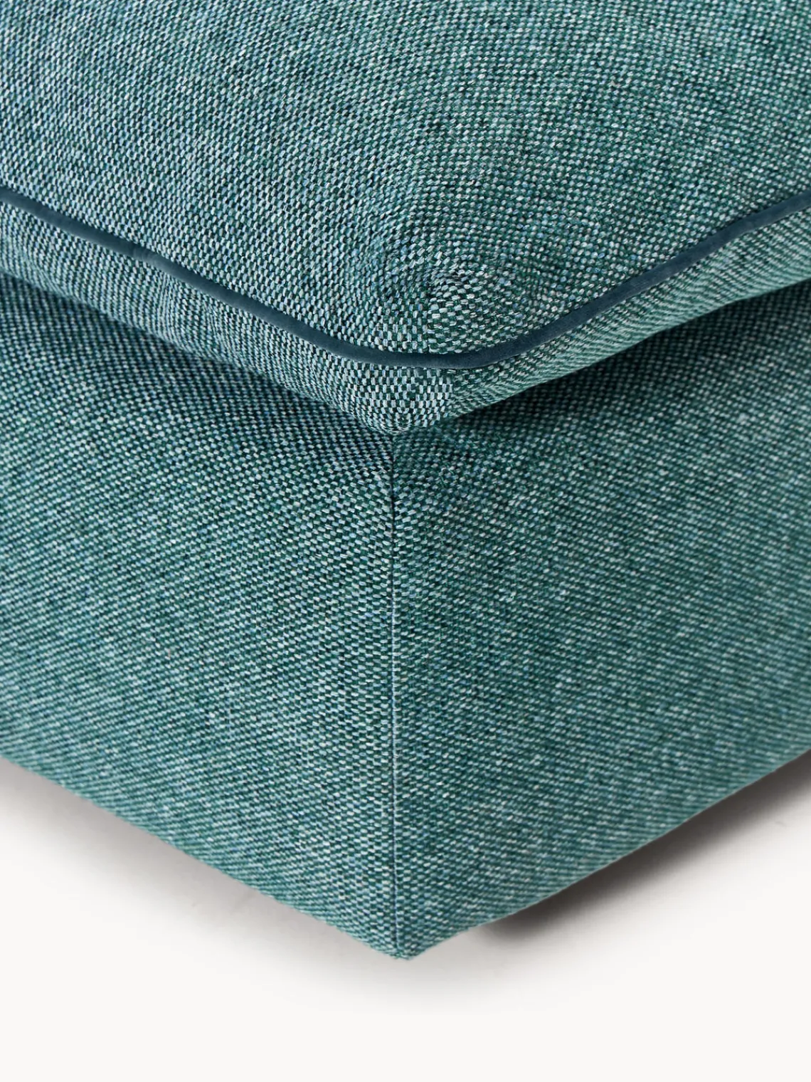 Sofás>Westwing Collection Módulo central grande Felix Tejido grueso verde turquesa