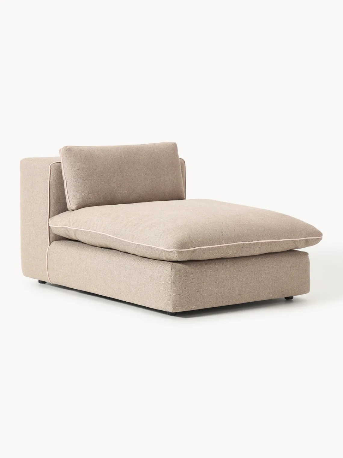 Sofás>Westwing Collection Módulo central grande Felix Bouclé beige