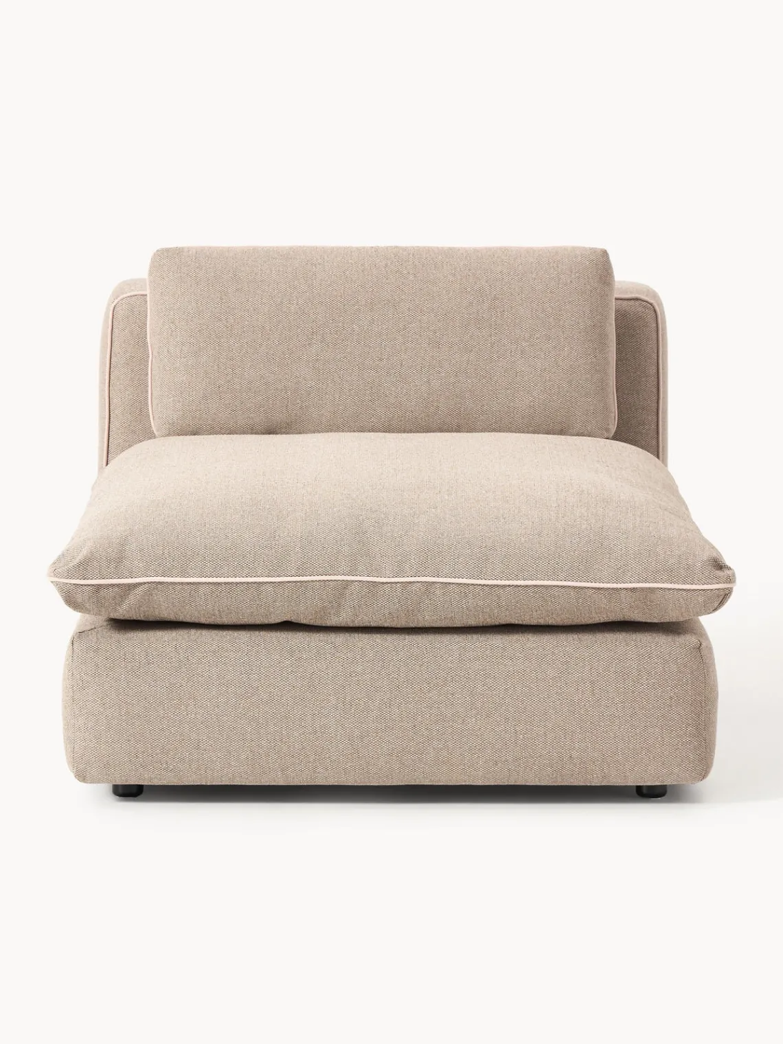 Sofás>Westwing Collection Módulo central grande Felix Bouclé beige