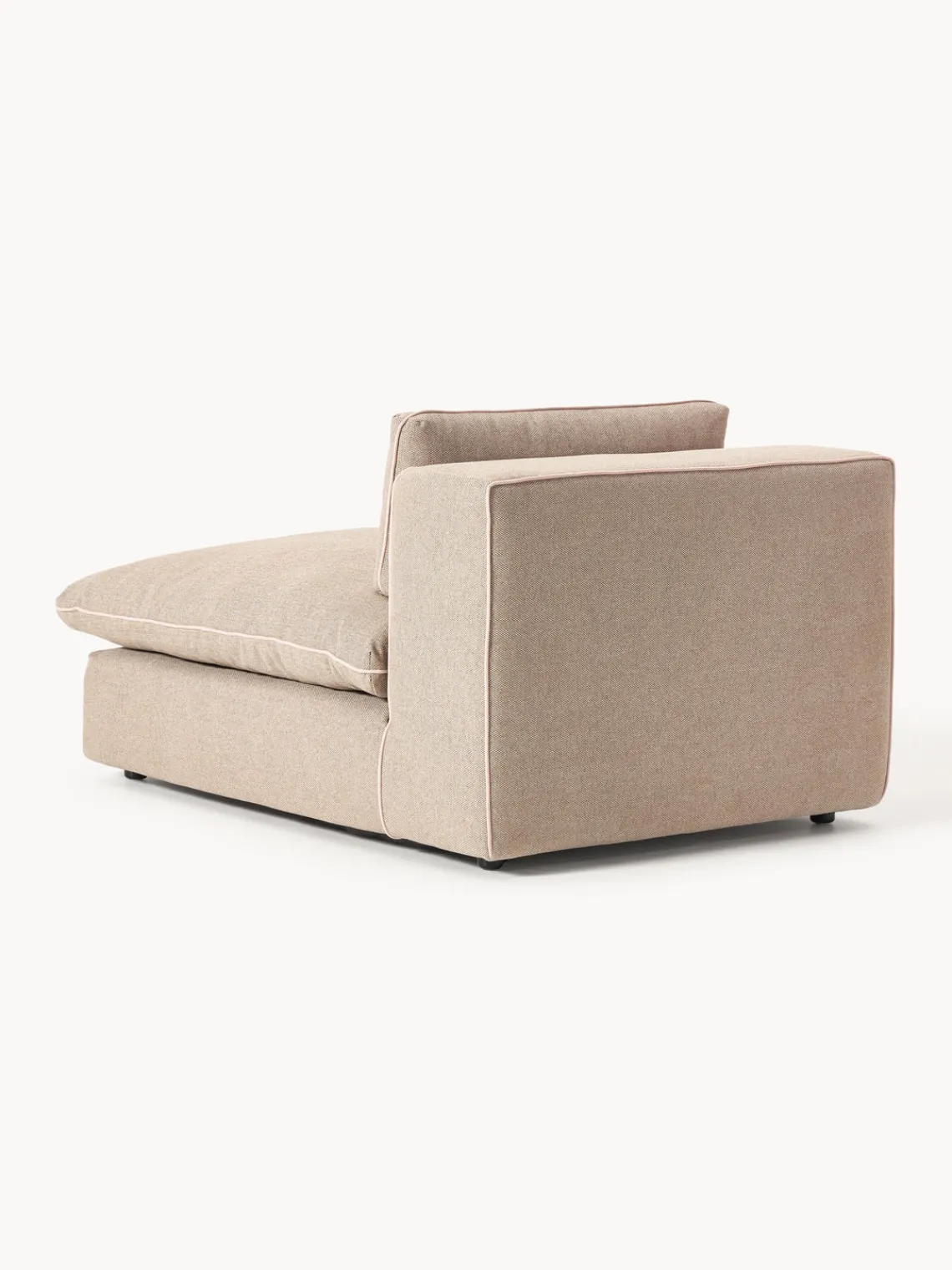 Sofás>Westwing Collection Módulo central grande Felix Bouclé beige