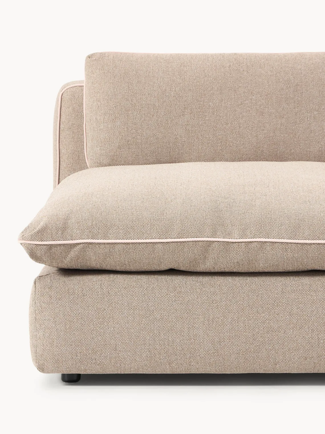 Sofás>Westwing Collection Módulo central grande Felix Bouclé beige