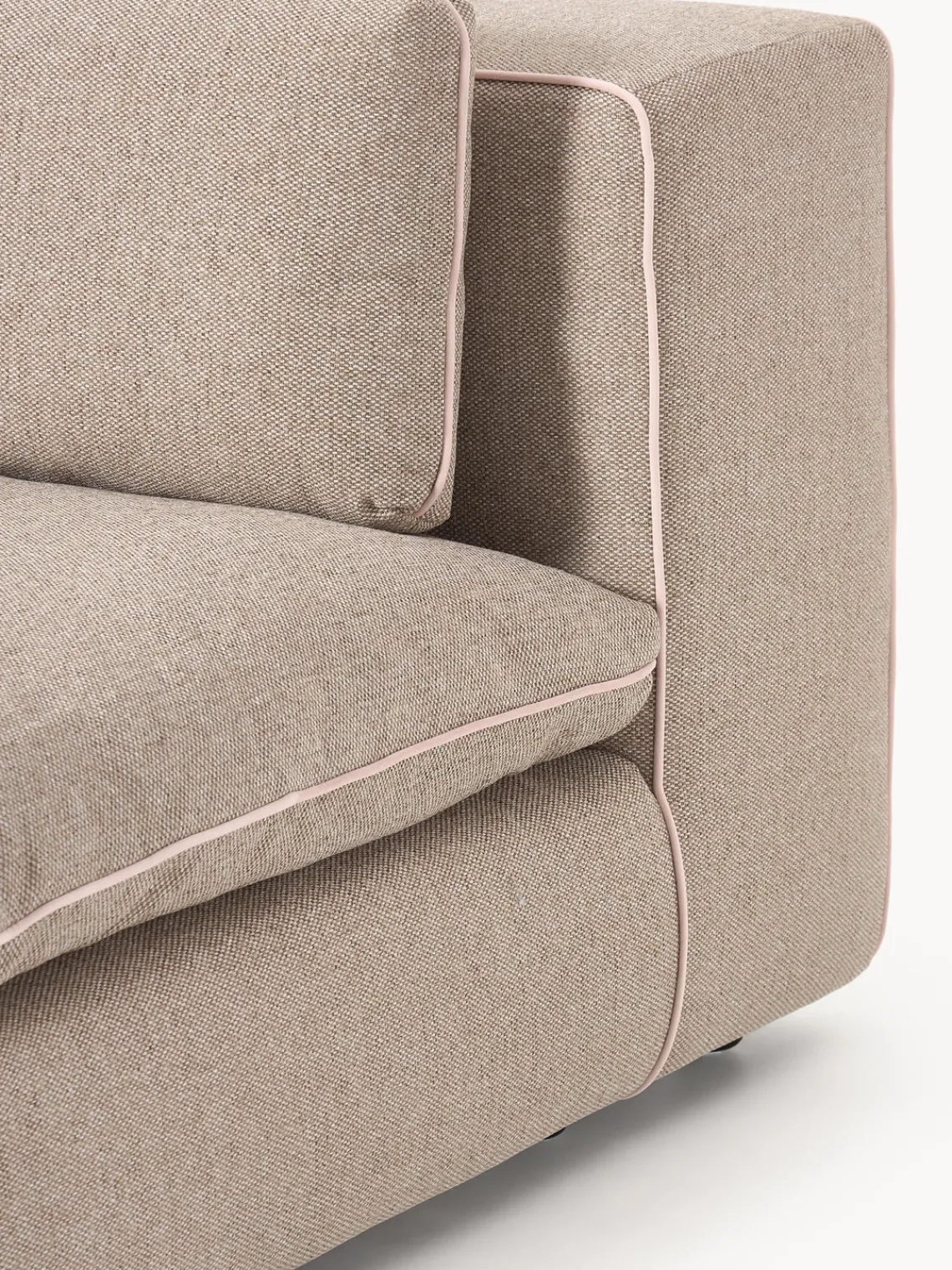 Sofás>Westwing Collection Módulo central grande Felix Bouclé beige