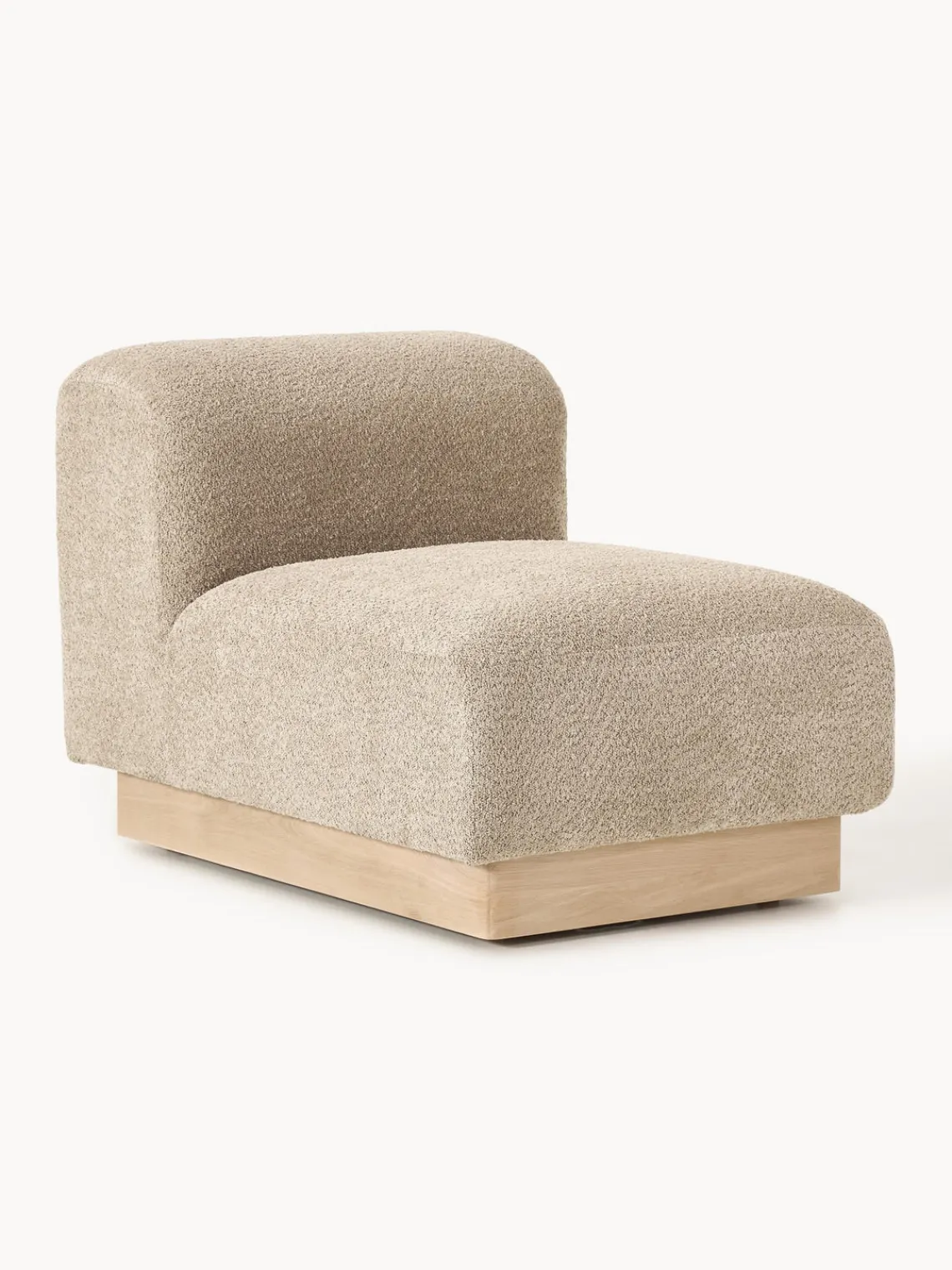 Outlet Módulo central sofá de borreguillo bouclé Natalie Sofás