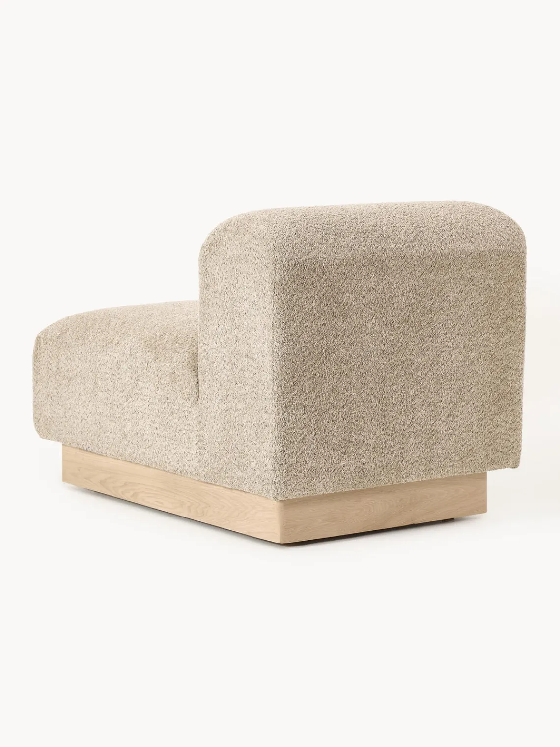 Outlet Módulo central sofá de borreguillo bouclé Natalie Sofás