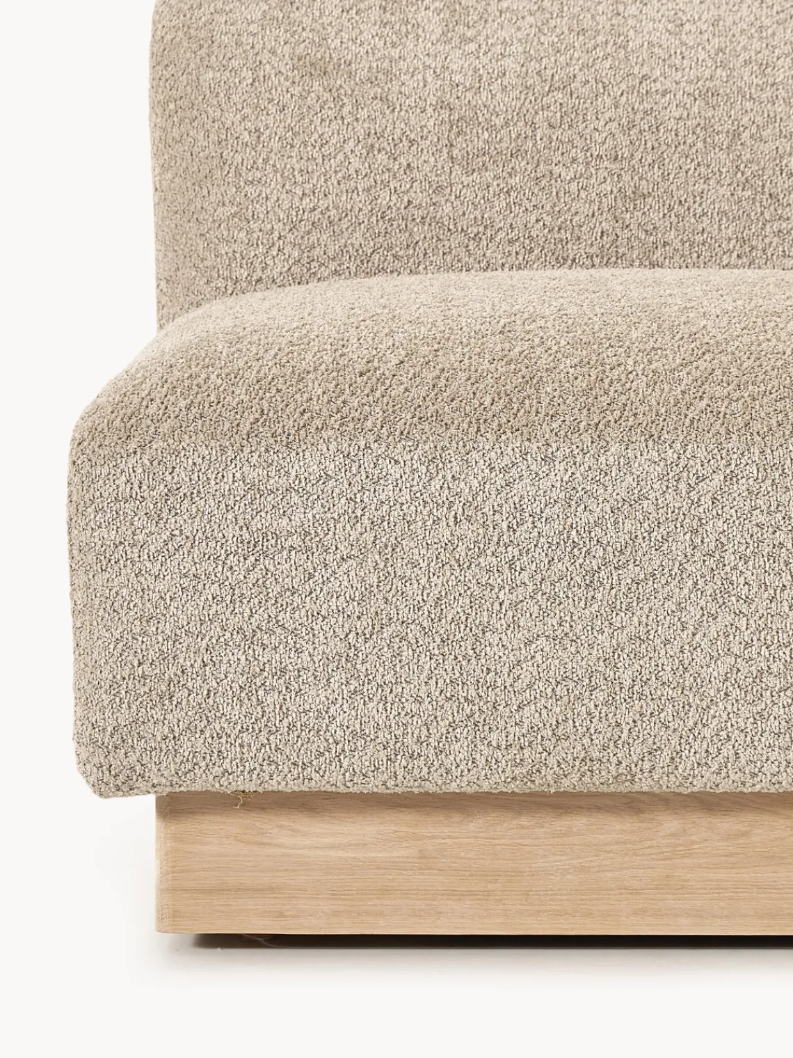 Outlet Módulo central sofá de borreguillo bouclé Natalie Sofás