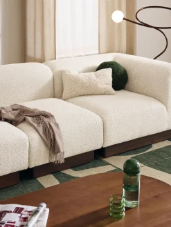 Outlet Módulo central sofá de borreguillo bouclé Natalie Sofás