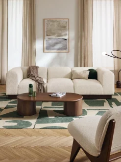 Outlet Módulo central sofá de borreguillo bouclé Natalie Sofás