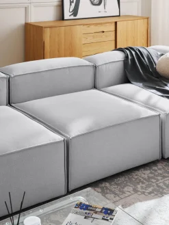 Sofás>Westwing Collection Módulo central sofá Lennon Tejido gris