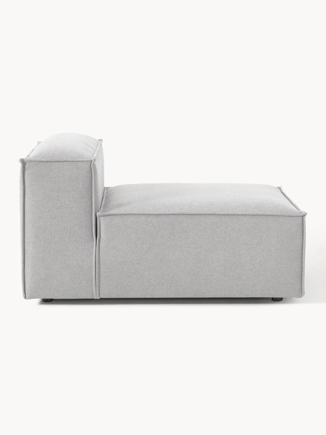 Sofás>Westwing Collection Módulo central sofá Lennon Tejido gris