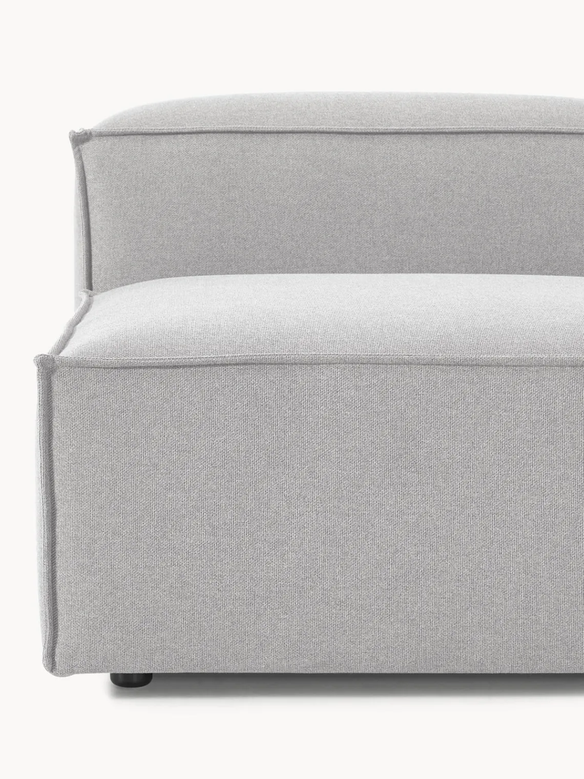 Sofás>Westwing Collection Módulo central sofá Lennon Tejido gris