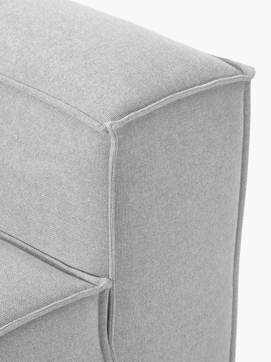 Sofás>Westwing Collection Módulo central sofá Lennon Tejido gris