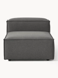 Sofás>Westwing Collection Módulo central sofá Lennon Tejido gris antracita