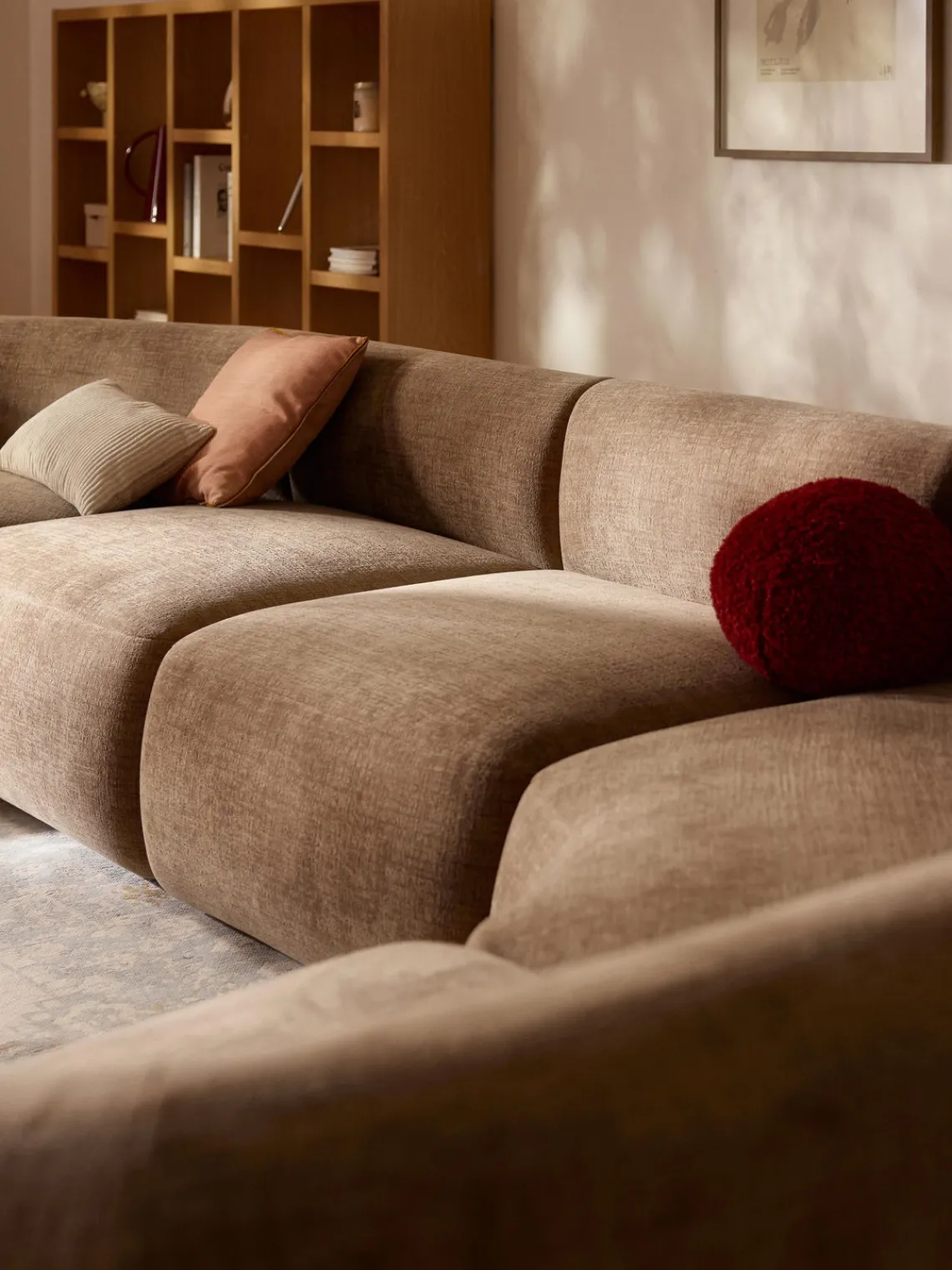 Sofás>Westwing Collection Módulo central Sofia Terciopelo marrón