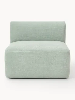 Sofás>Westwing Collection Módulo central Sofia Terciopelo verde salvia