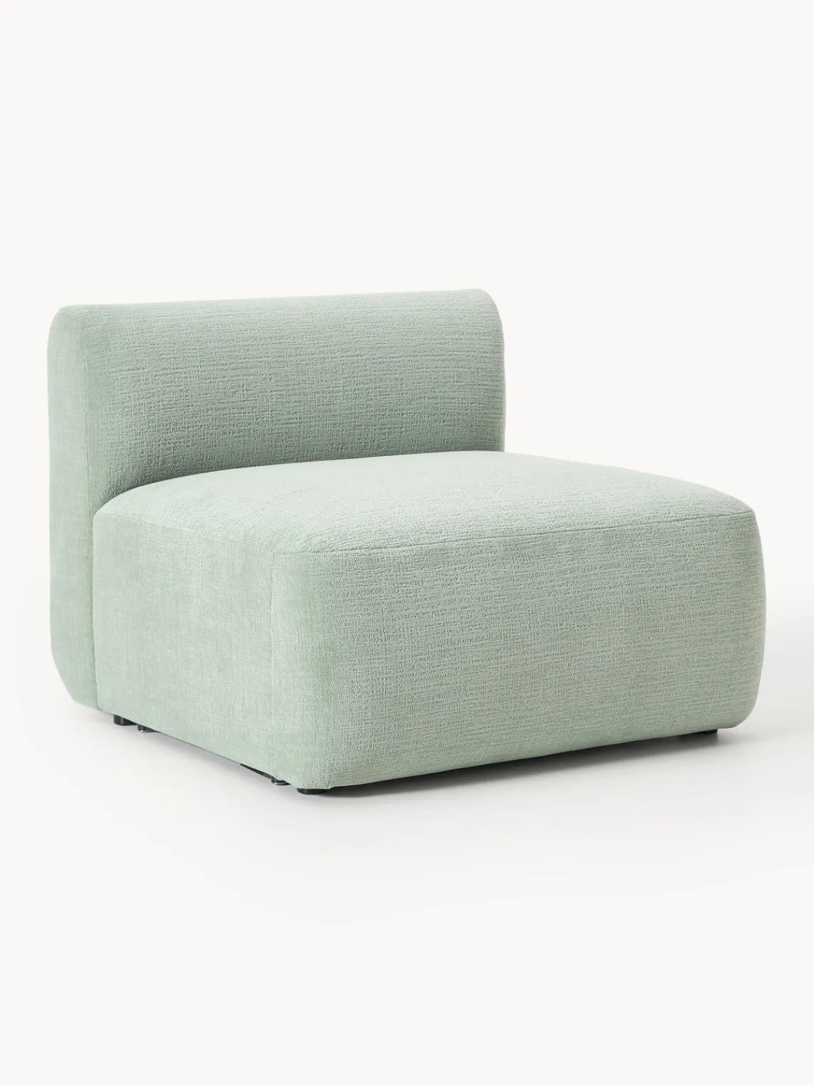 Sofás>Westwing Collection Módulo central Sofia Terciopelo verde salvia