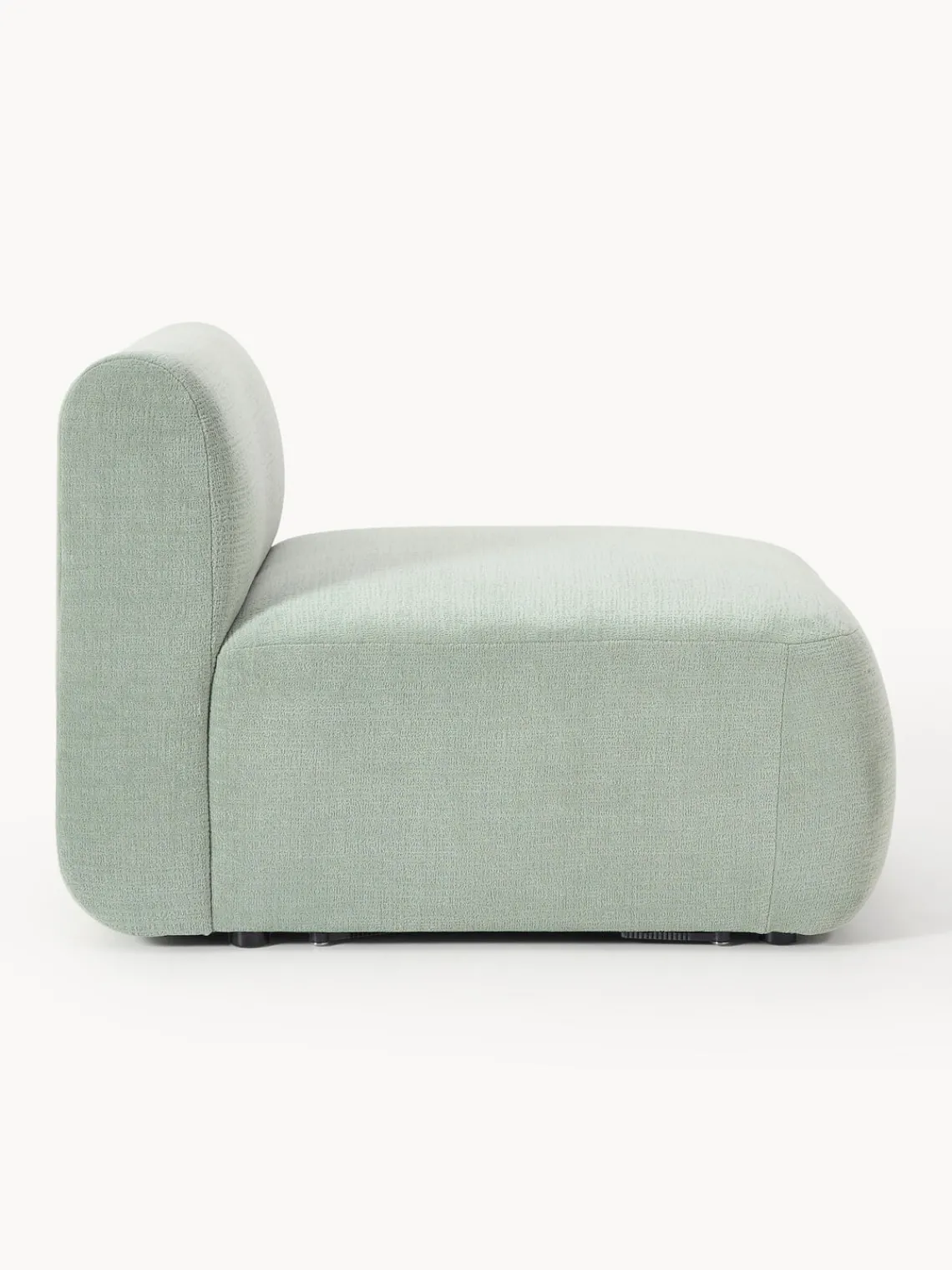 Sofás>Westwing Collection Módulo central Sofia Terciopelo verde salvia