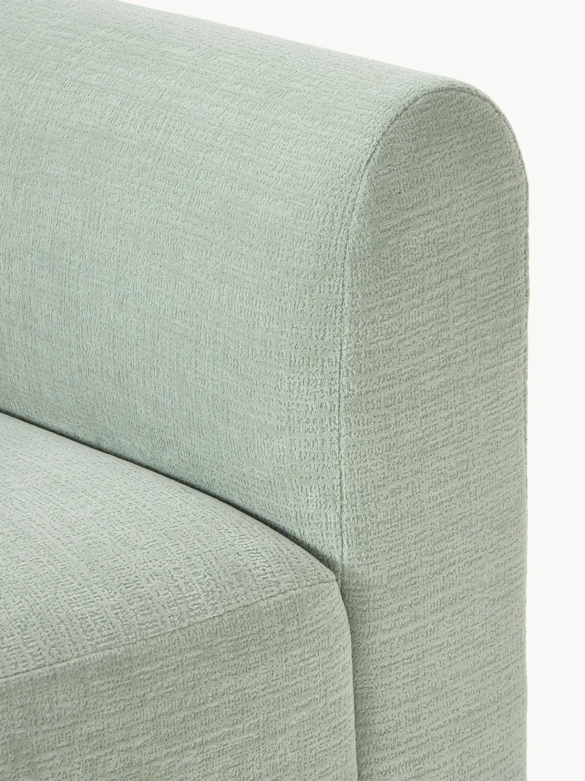 Sofás>Westwing Collection Módulo central Sofia Terciopelo verde salvia