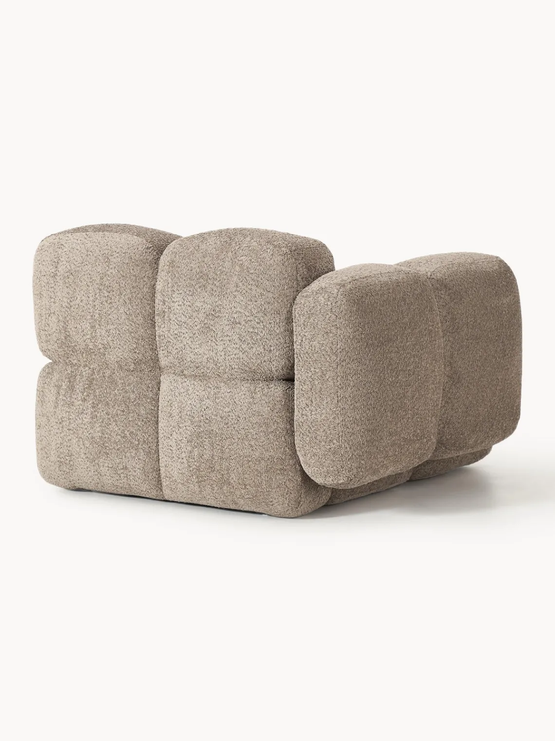 Sale Módulo de esquina de borreguillo bouclé Tayla Sofás