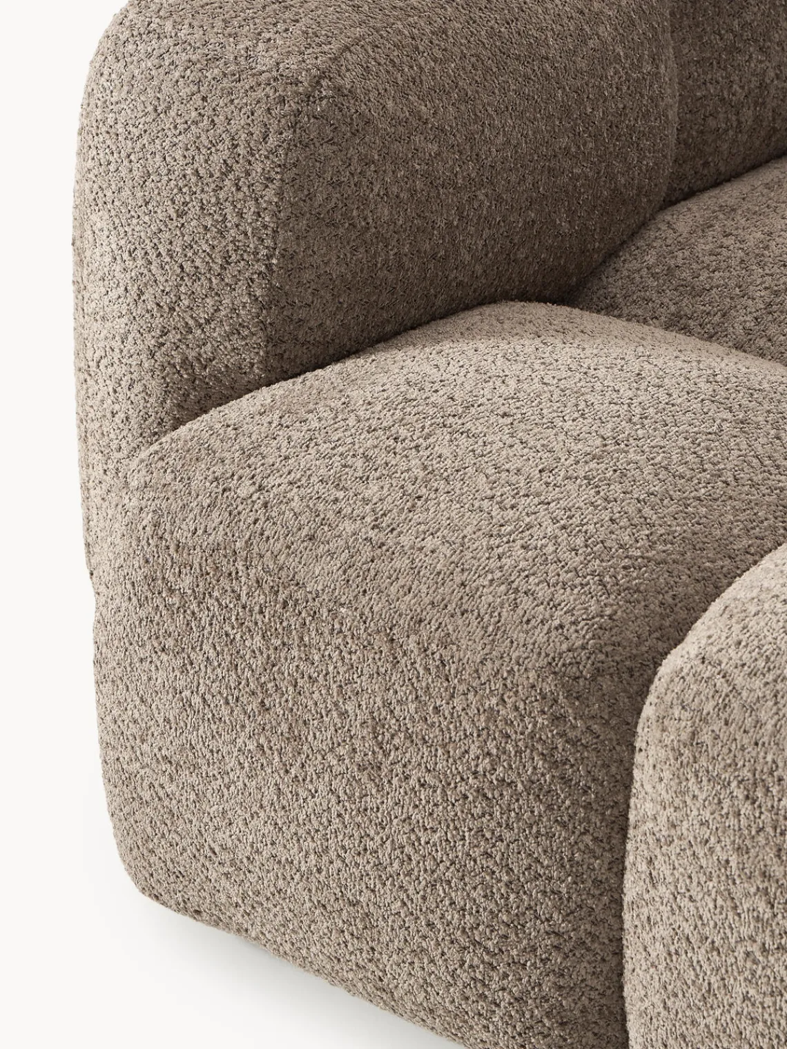 Sale Módulo de esquina de borreguillo bouclé Tayla Sofás