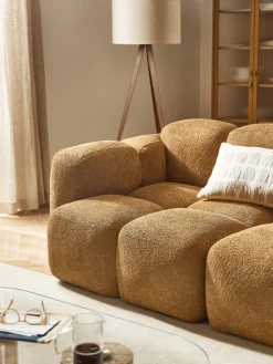 Outlet Módulo de esquina de borreguillo bouclé Tayla Sofás