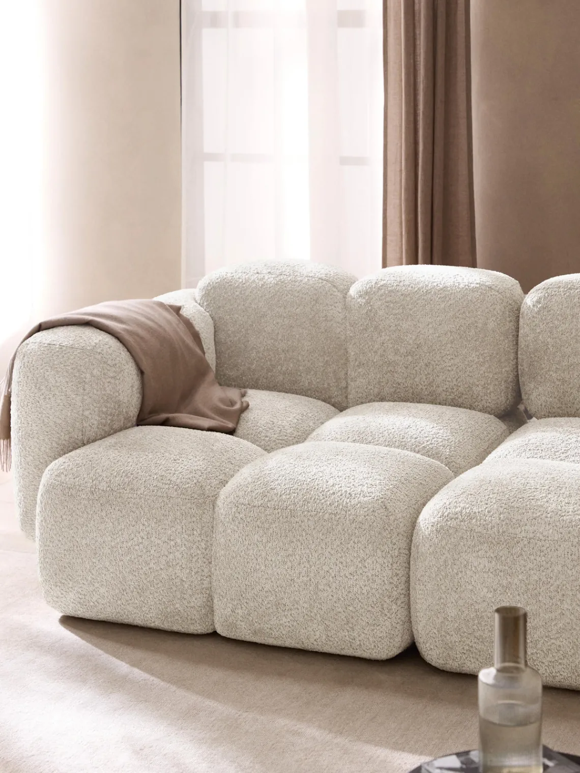 Best Módulo de esquina de borreguillo bouclé Tayla Sofás