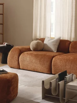 New Módulo de esquina de borreguillo bouclé Wolke Sofás