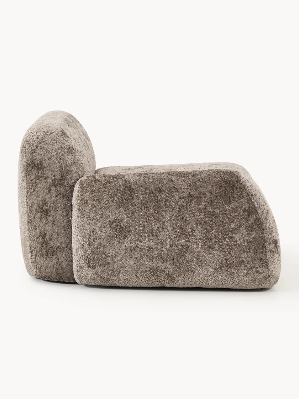 Sofás>Westwing Collection Módulo de esquina de borreguillo bouclé Wolke Borreguillo bouclé taupe