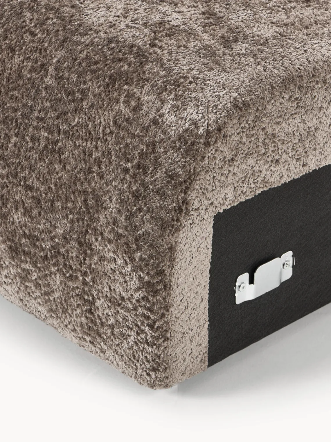 Sofás>Westwing Collection Módulo de esquina de borreguillo bouclé Wolke Borreguillo bouclé taupe