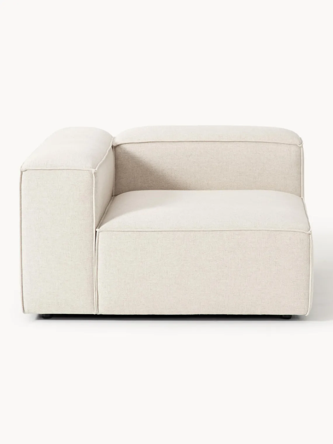 Sofás>Westwing Collection Módulo de esquina de mezcla de lino Lennon Mezcla de lino beige