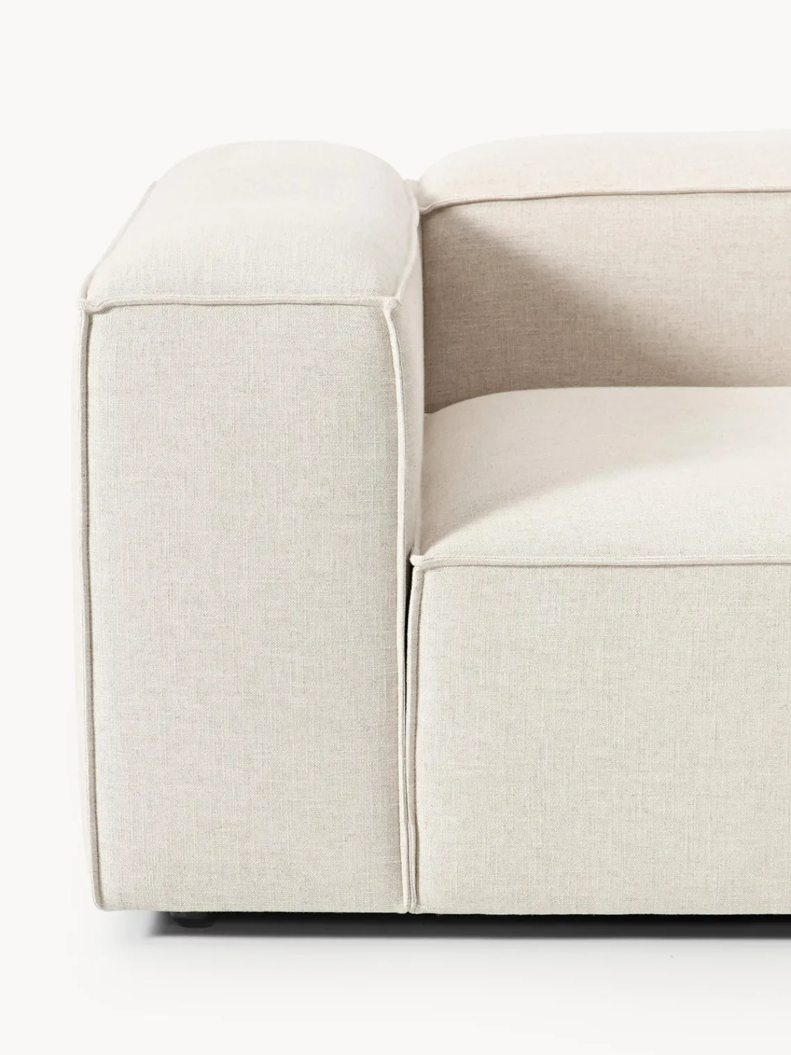 Sofás>Westwing Collection Módulo de esquina de mezcla de lino Lennon Mezcla de lino beige