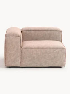 Sofás>Westwing Collection Módulo de esquina de mezcla de lino Lennon Mezcla de lino rojo óxido