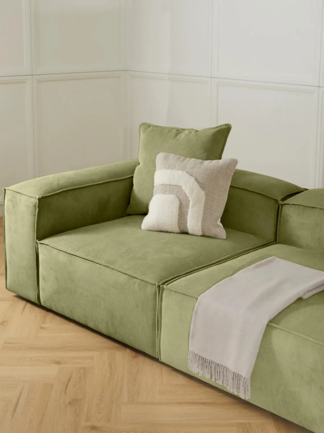 Online Módulo de esquina de pana sofá Lennon Sofás