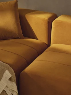 Hot Módulo de esquina de terciopelo Lena Sofás