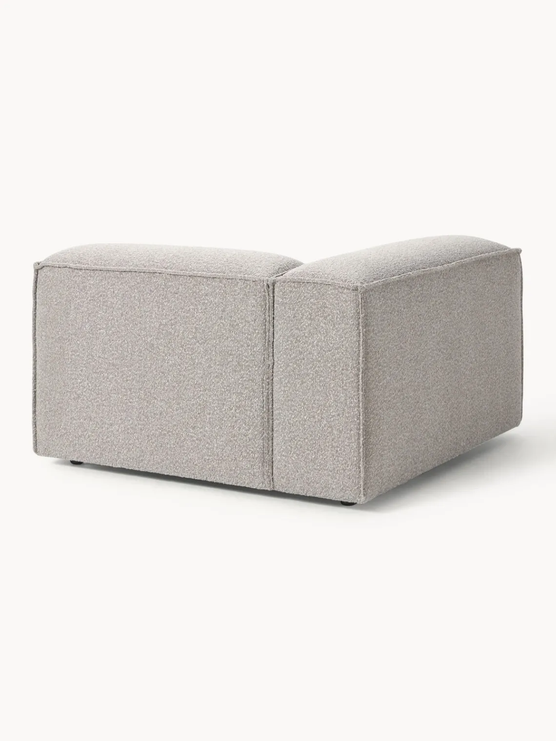 Sofás>Westwing Collection Módulo de esquina en tejido bouclé Lennon Bouclé Taupe