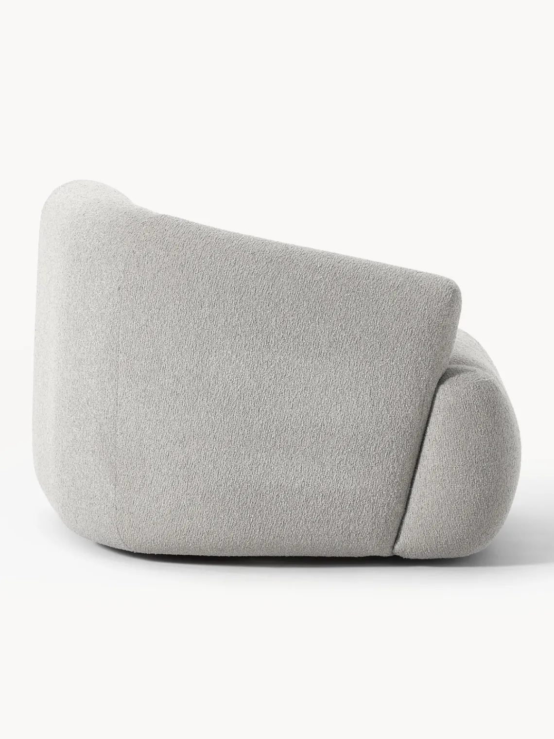 Sofás>Westwing Collection Módulo de esquina en tejido bouclé Sofia Bouclé gris claro