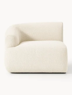 Sofás>Westwing Collection Módulo de esquina en tejido bouclé Sofia Bouclé blanco Off White