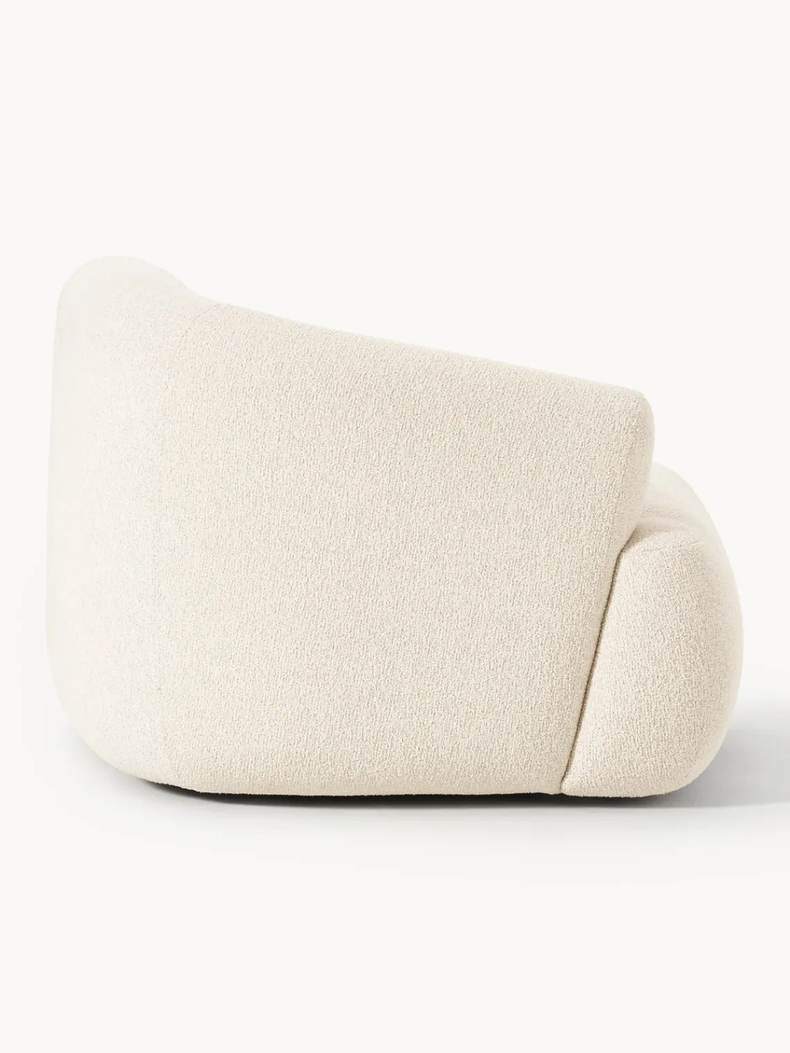 Sofás>Westwing Collection Módulo de esquina en tejido bouclé Sofia Bouclé blanco Off White