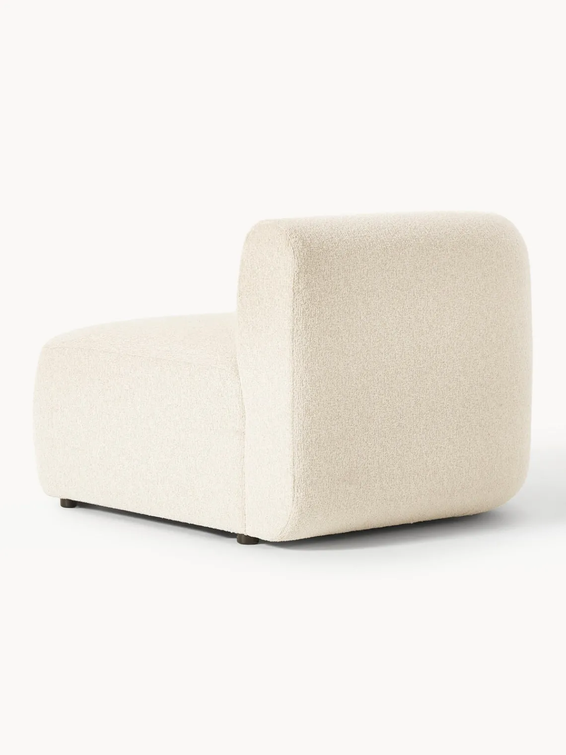 Sofás>Westwing Collection Módulo de esquina en tejido bouclé Sofia Bouclé blanco Off White